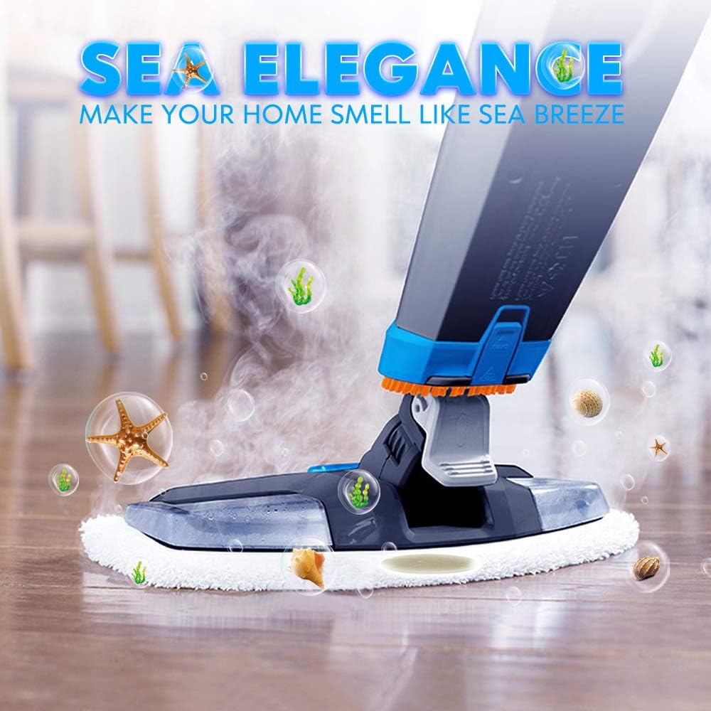 LeFix Paquete de 16 discos perfumados con mopa de vapor (Sea Elegance) compatibles con las series Bissell Powerfresh y Symphony, incluyendo los