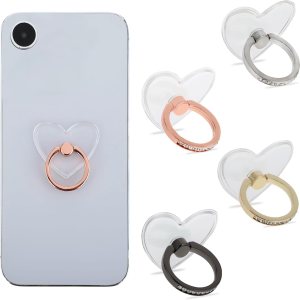 Soporte transparente para anillo de teléfono celular, 4 unidades, agarre transparente para teléfono, rotación de 360 grados, para la mayoría de Soporte transparente para anillo de teléfono celular, 4 unidades, agarre transparente para teléfono, rotación de 360 grados, para la mayoría de