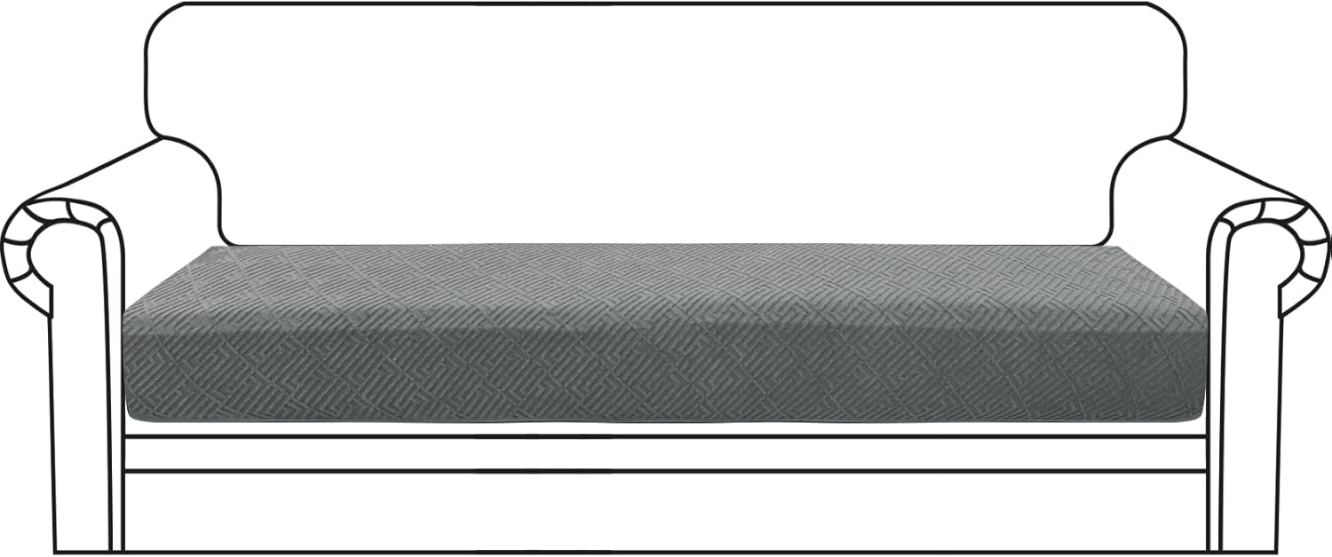 ZNSAYOTX Fundas elásticas para cojines de sofá, fundas de asiento de repuesto suave, patrón único, protector de muebles con parte inferior elástica