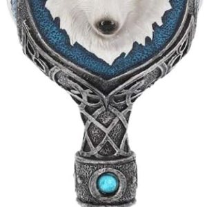 Nemesis Now Cáliz de lobo fantasma de 3.9 in, color azul, resina con inserto de acero inoxidable, talla única Nemesis Now Cáliz de lobo fantasma de 3.9 in, color azul, resina con inserto de acero inoxidable, talla única