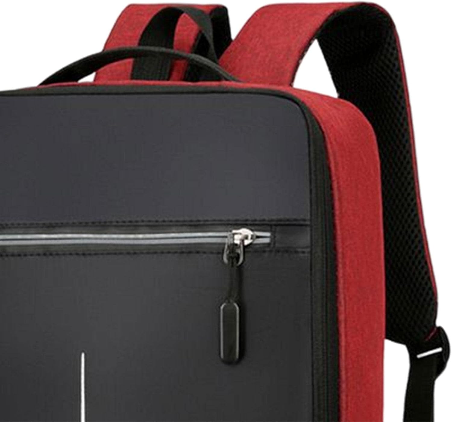 UxicRuya Lightweight Laptop Backpack with USB Port for Business Professionals, Red
