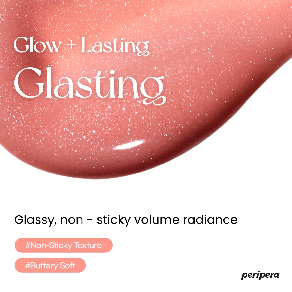Peripera Ink Glasting Lip Gloss  Antiadherente, alto brillo, varita 4XL para una fácil aplicación, labios cómodos, regordetes, de aspecto más