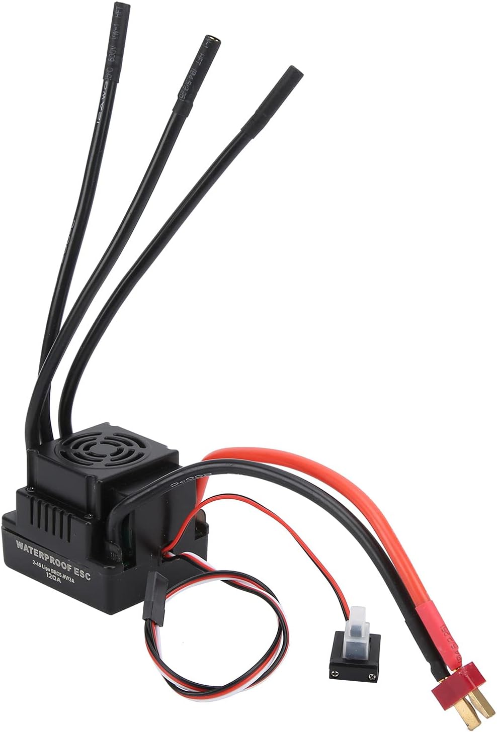 Fydun 120A RC Bl Waterproof Electronic Speed Controller ESC for 18 110 RC Car Model Ornntss