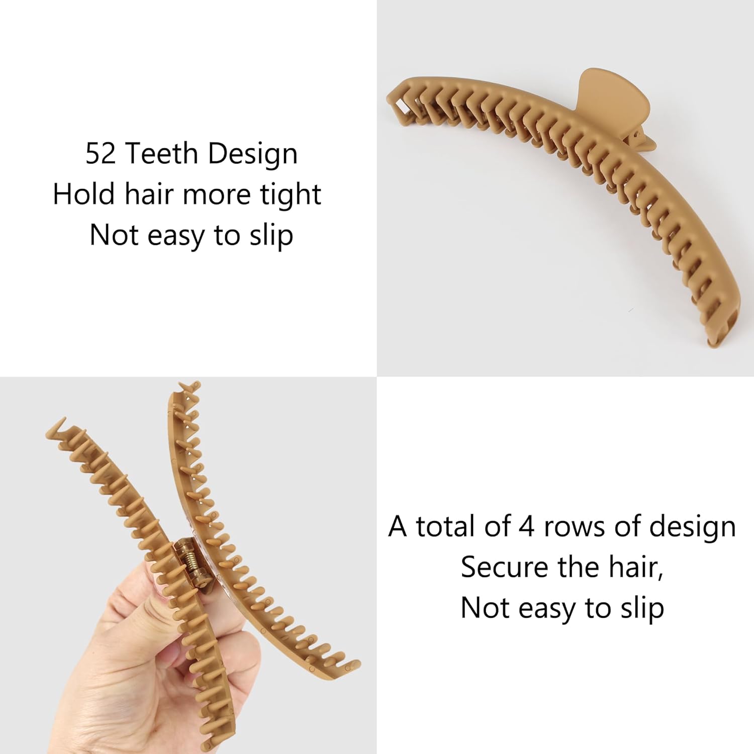 Hold Everything – Pinza para cabello grueso y fino, pasadores de cabello grande para mujeres y niñas, cabello lacio, ondulado y rizado, clip de