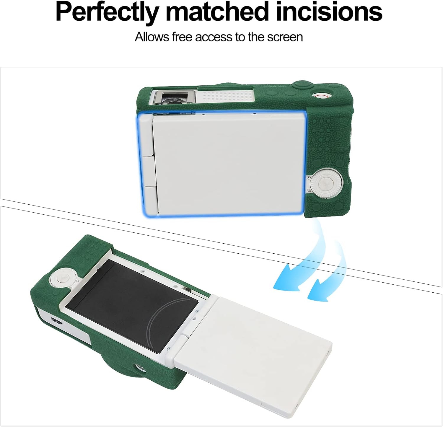 Easy Hood ZV-1F – Funda protectora de goma de silicona suave para cámara digital Sony ZV-1F ZV1F, delgada, protección de la funda para cámara réflex