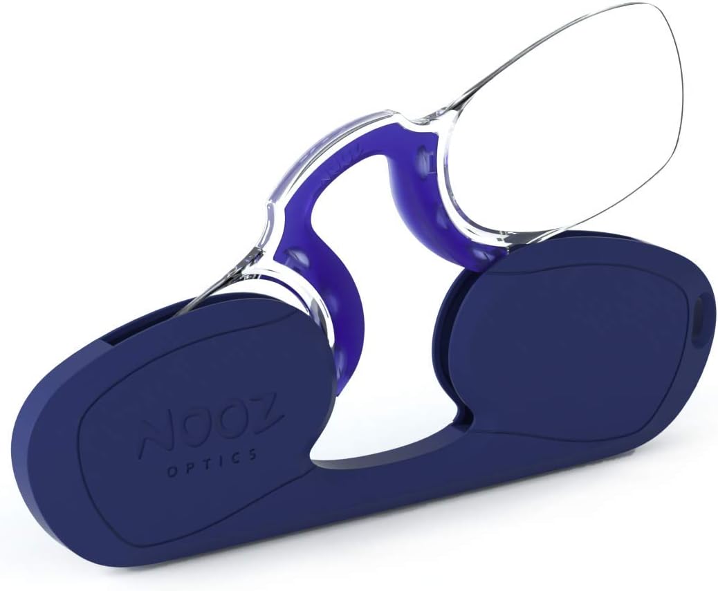 NOOZ Optics – Gafas de lectura sin brazos, forma rectangular, 6 colores y 5 correcciones