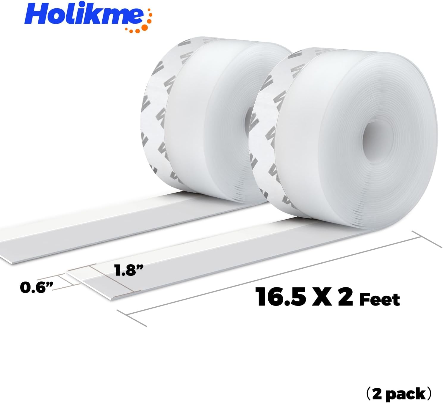 Holikme Tira de sellado de puerta, cinta adhesiva de sellado para puerta, adhesivo para tope de puerta, adecuado para ventanas, puertas