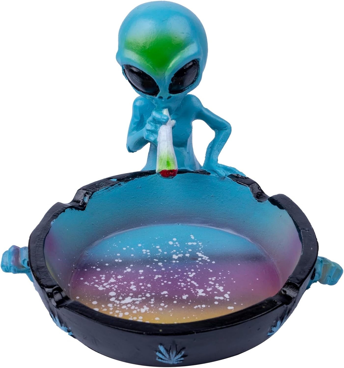 Cenicero para cigarrillos para exteriores, ceniceros geniales para decoración de ceniceros de fantasía alienígena para oficina en casa, regalo de