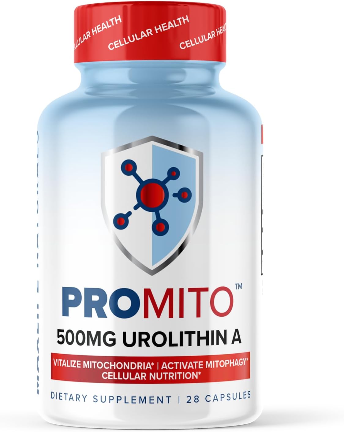 ProMito – Suplemento de urolitina A  500 mg de urolitina pura Un suplemento dietético para hombres y mujeres  Buena alternativa a NMN, NAD, CoQ10,
