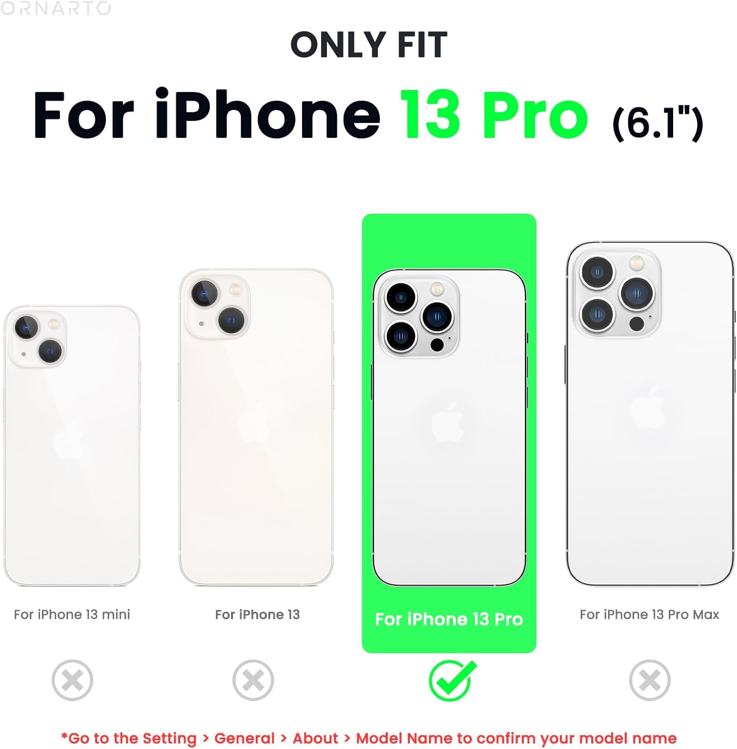 ORNARTO Funda compatible con iPhone 13 Pro 6.1, silicona líquida delgada de 3 capas cubierta completa de goma de gel suave de 6.1 pulgadas, verde