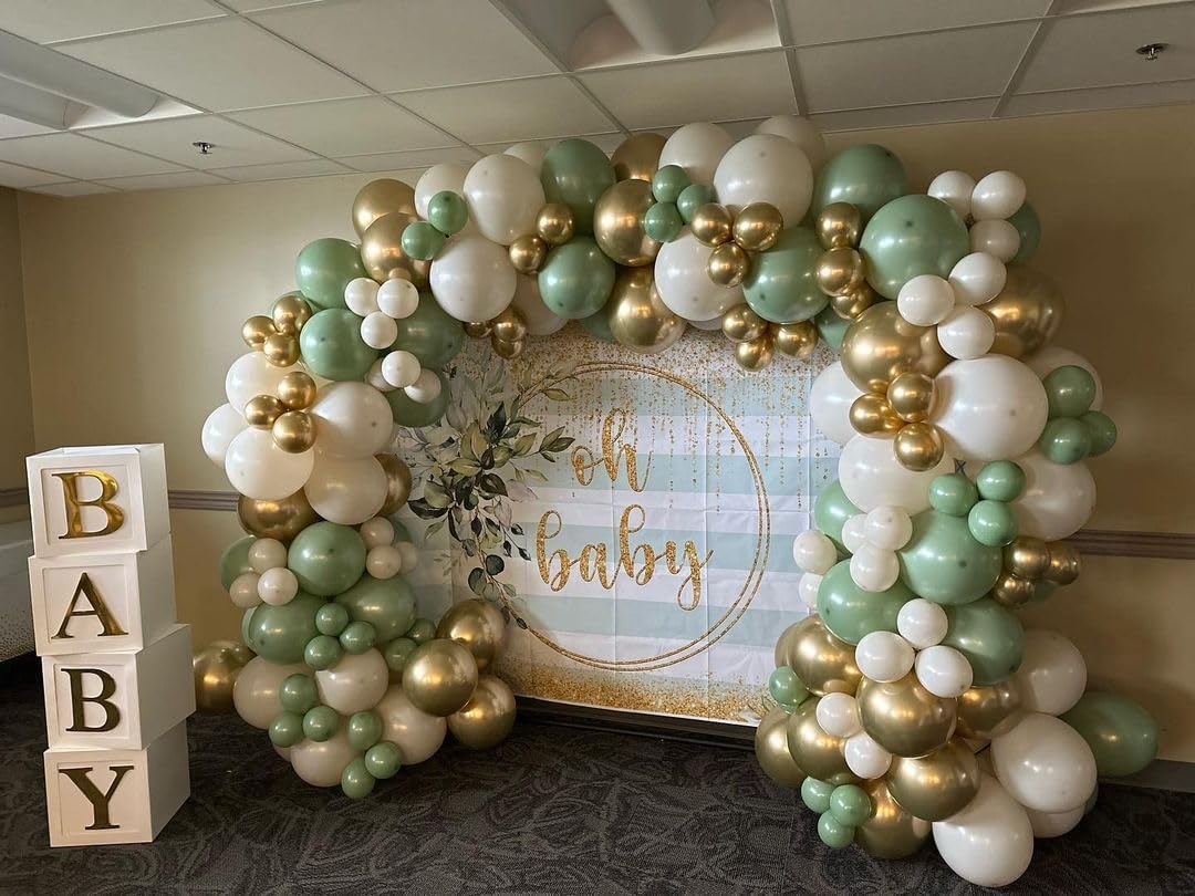 Globos color crema de diferentes tamaños de 18+12+10+5 pulgadas, kit de arco de globos de arena blanca, globos beige, globos de látex para bodas,