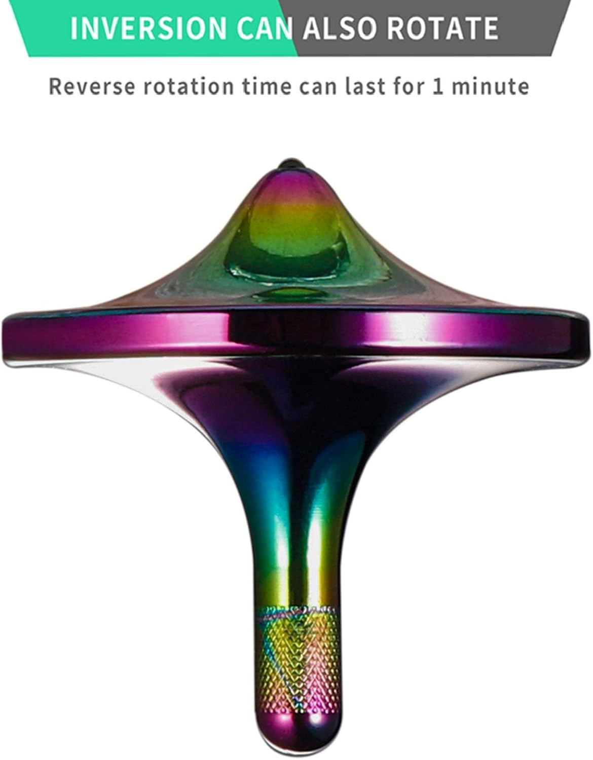 Parte superior giratoria de acero inoxidable, exquisito equilibrio perfecto bien hecho de metal para escritorio EDC pequeño juguete para la