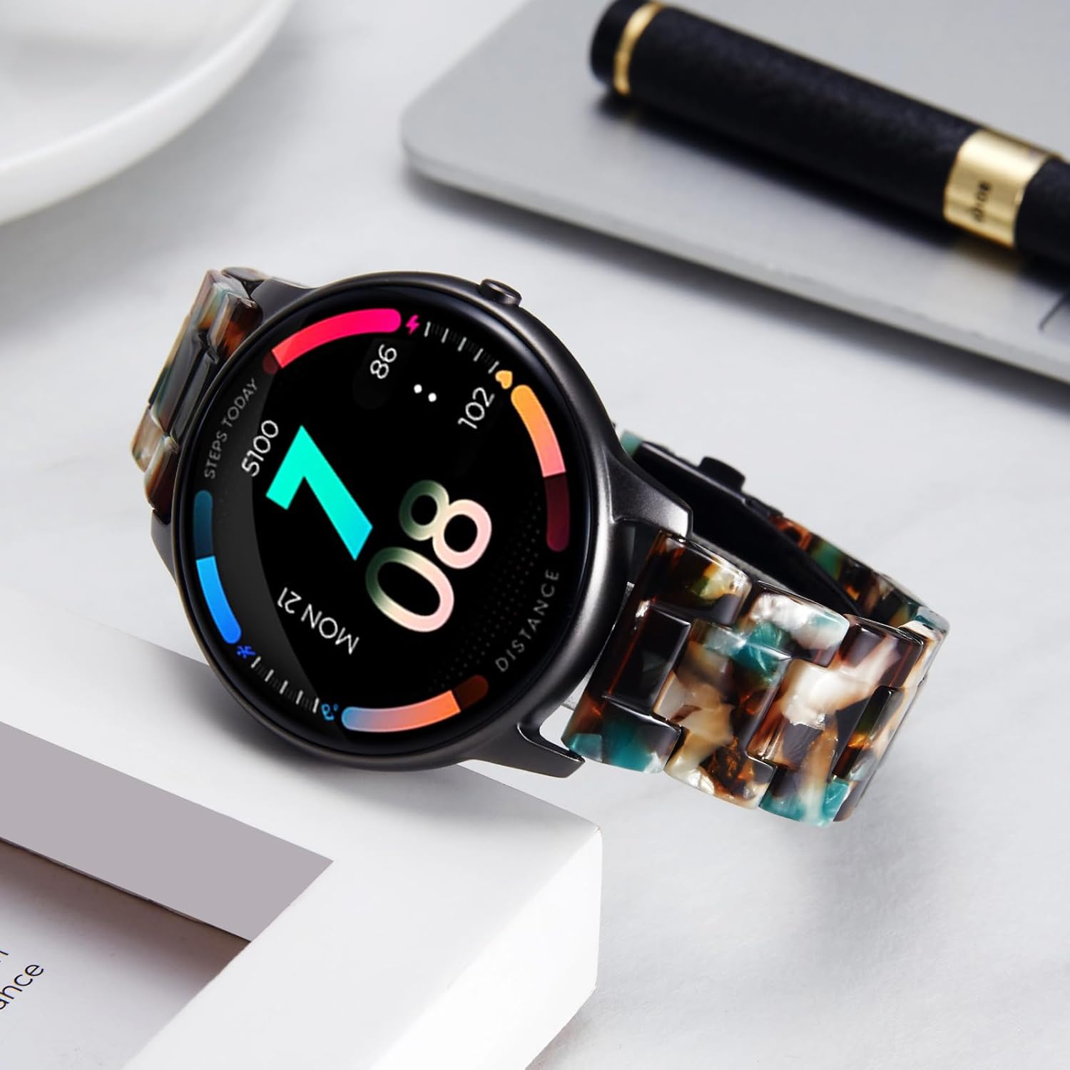 BINLUN Correas de reloj de resina de repuesto para hombres y mujeres, 14 colores de liberación rápida, a la moda, casuales, ligeras, respetuosas con
