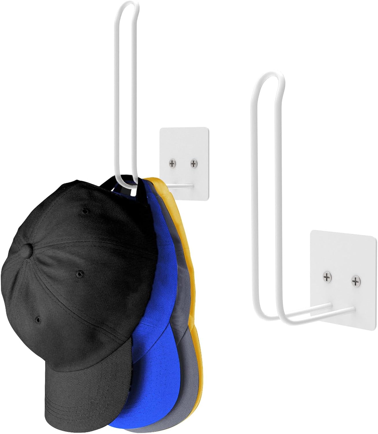 Paquete de 2 estantes para gorras de béisbol, organizador de sombreros para gorra de béisbol, almacenamiento de sombreros para gorras de béisbol,
