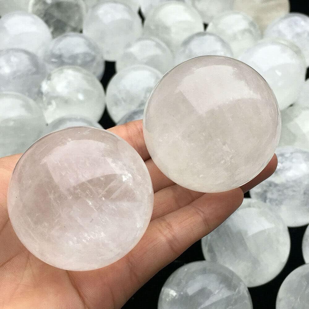 TEAMWILL 1pc Natural Islandia Esfera de Cuarzo Esfera de Cristal de Cuarzo Curación 1.575 in Nuevo