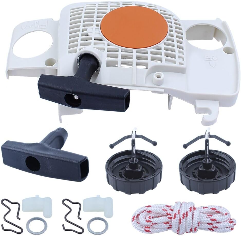 Fricgore Spare Parts for Starter Recoil Fueil Oil Caps Kit for Stjhl Ms180 Ms180C Ms170 017 018 Chainsaw Moto Sierra Gasolina