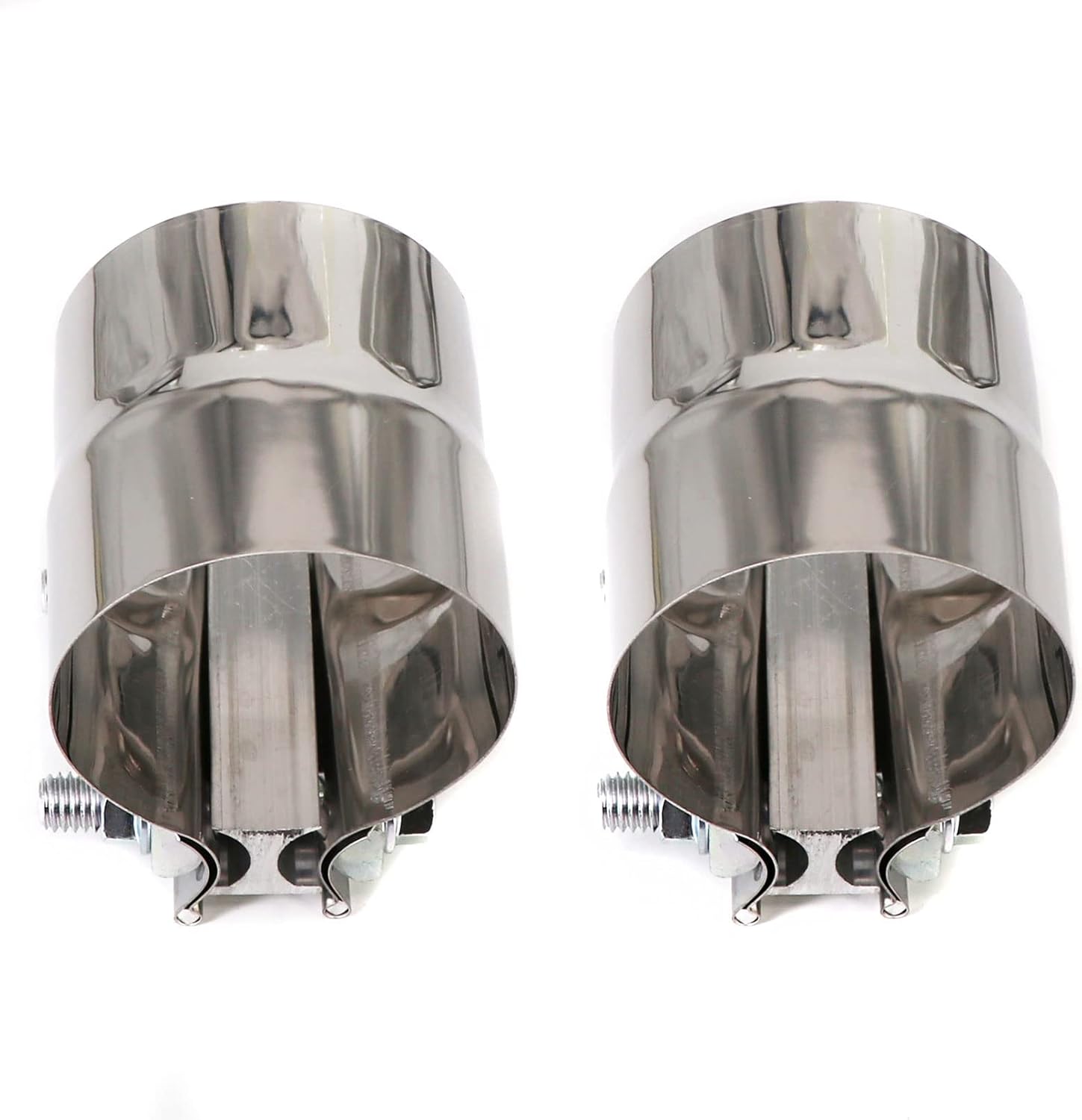 Abrazadera de banda de escape de 3.0 pulgadas, junta de regazo de acero inoxidable 304 preformada, utilizada para sellar silenciadores, accesorios,