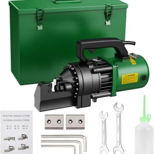 Anbull Cortador eléctrico de barras de refuerzo de 1350 W, corte de hasta 78 pulgadas 0.157-0.866 in #7 Rebar, con cuchillas de mandíbula Anbull Cortador eléctrico de barras de refuerzo de 1350 W, corte de hasta 78 pulgadas 0.157-0.866 in #7 Rebar, con cuchillas de mandíbula