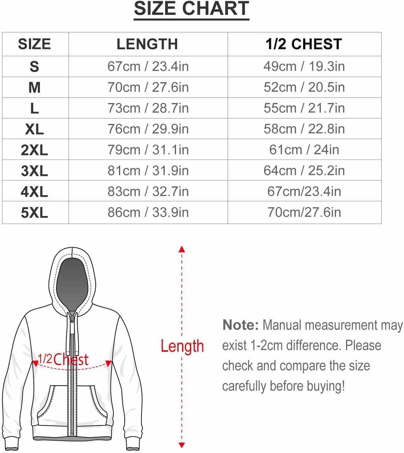 Science Or Chemistry Elements Hoodies for Men Zip-Front Hooded Sweatshirt Drawstring Pullover Jacket Warm Coat Outwear