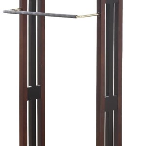 Proman Products Milan VL16226 – Soporte de valet con cajón, bandeja superior, colgador de contorno, barra de pantalones, ganchos para cinturón y Proman Products Milan VL16226 – Soporte de valet con cajón, bandeja superior, colgador de contorno, barra de pantalones, ganchos para cinturón y