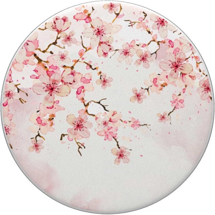 Japón rosa flor regalo Sakura floristería anime flor de cerezo PopSockets PopGrip agarre intercambiable para teléfonos y tabletas