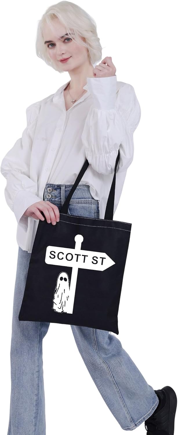 VAMSII Bolsa de mano para álbum de música Scott St Ghost Tote Bag Phoebe Bolsa de compras para niñas Famdon