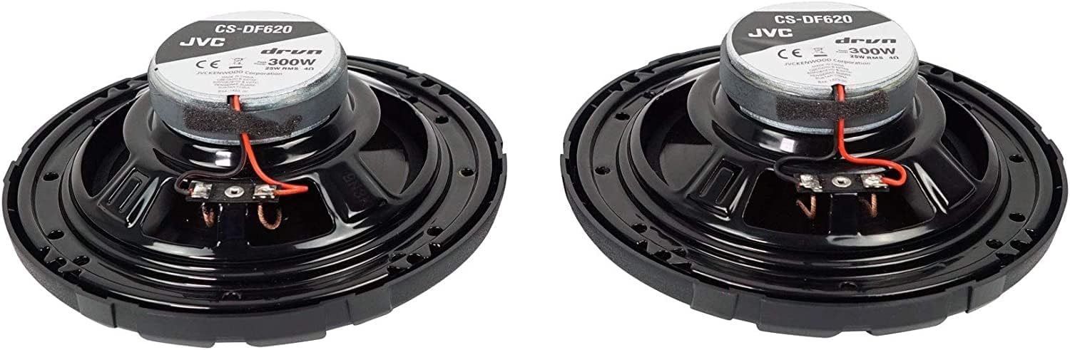(2) JVC CS-DF620 300w 6.5 pulgadas + (2) altavoces coaxiales de audio para automóvil CS-DF6920 400w 6×9 pulgadas