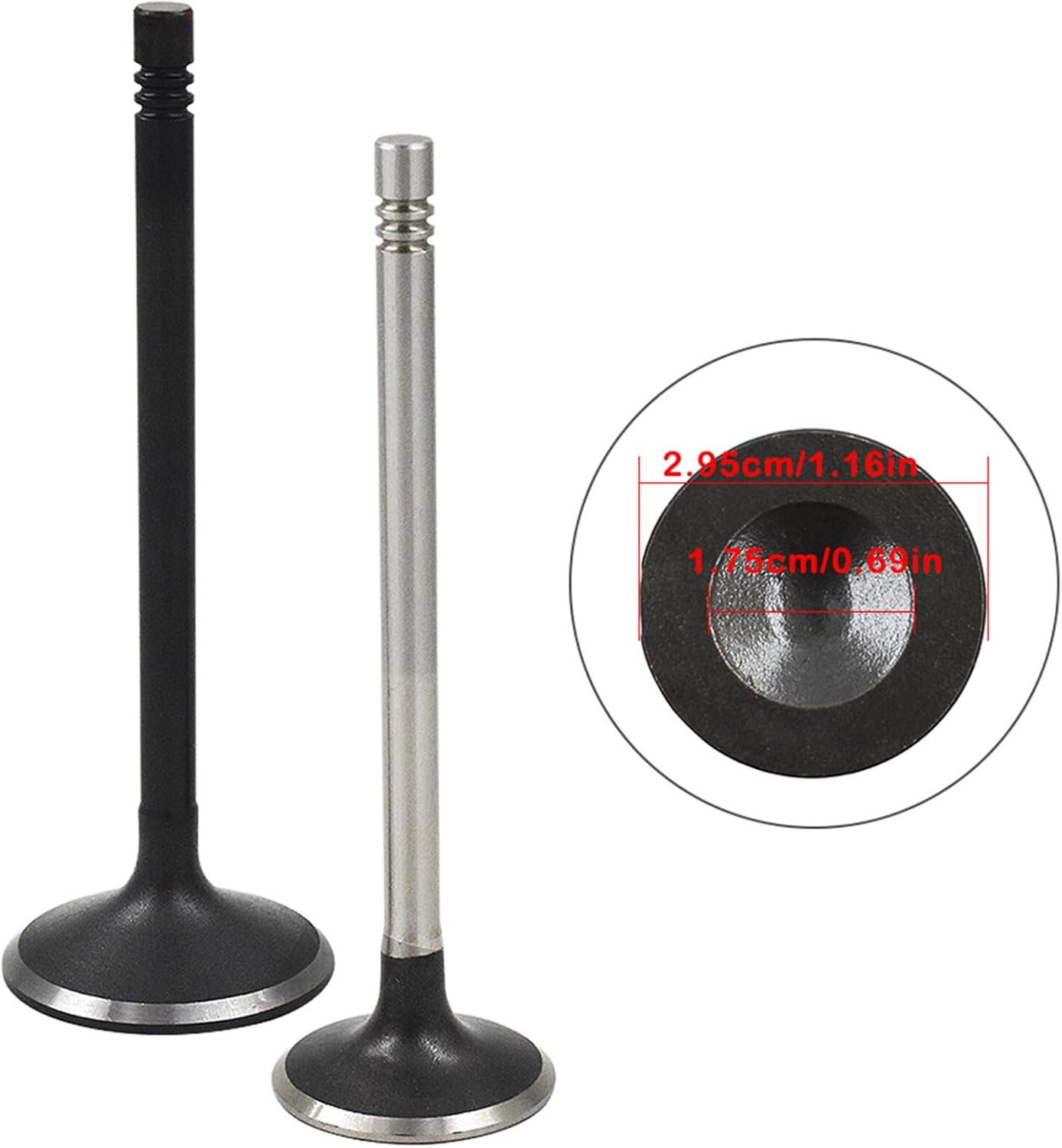WFLNHB Reemplazo de válvulas de motor de salida de aire de admisión para GM 2.0L 2.2L 2.4L Ecotec DOHC