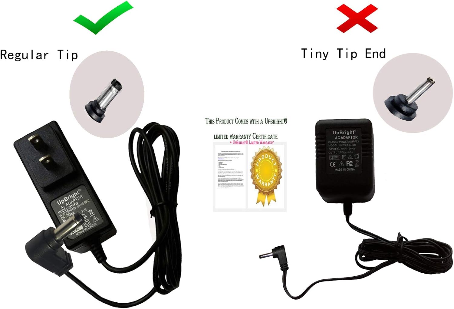 UpBright Adaptador de corriente continua de 6 V compatible con VTech DS6151 DS6101 DS6321 DS6322 DS6511 DS6521 DS6611 DS6621 DS6641 DS6670 DS6671