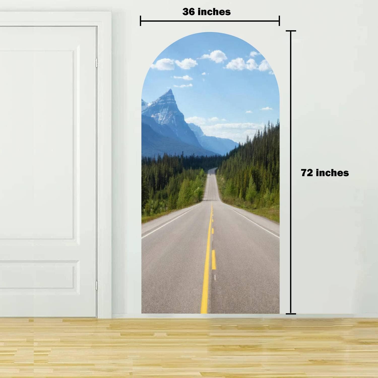 Calcomanía de pared con diseño de arco, papel tapiz autoadhesivo extraíble para pared, decoración de pared para sala de estar, dormitorio, guardería