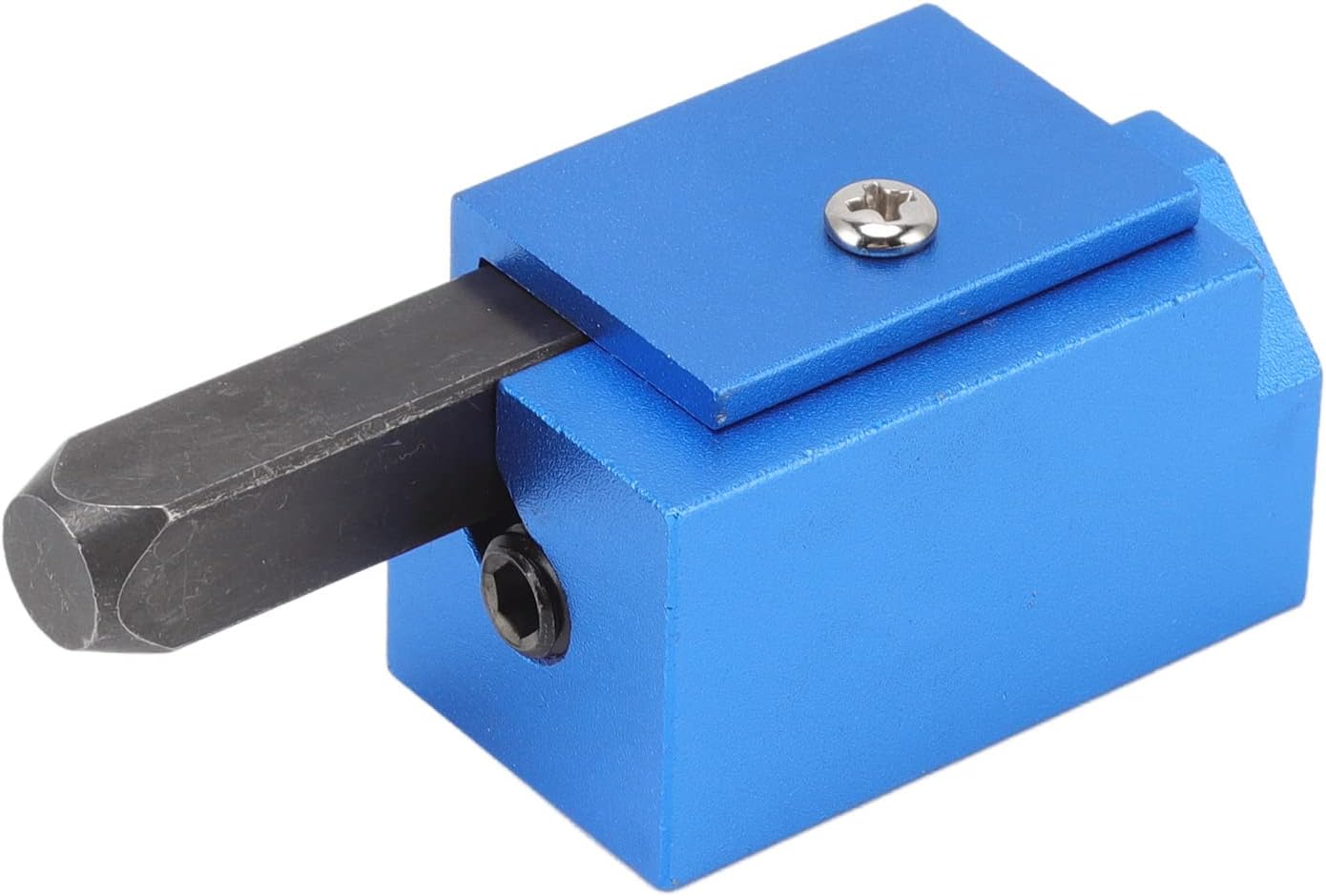 Fdit Cincel de esquina, ángulo recto de esquina de madera cincel herramienta de cuadratura para ranurar (azul)
