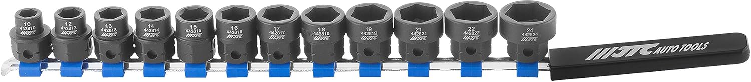 JTC J412M – Juego de 12 mini enchufes de impacto (12″)