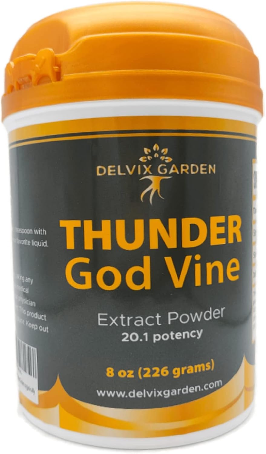 Thunder God Extracto de vid en polvo, 8 oz (226 gramos) raíz de vid Pure Thunder God cultivada orgánicamente (8 oz (226 gramos))