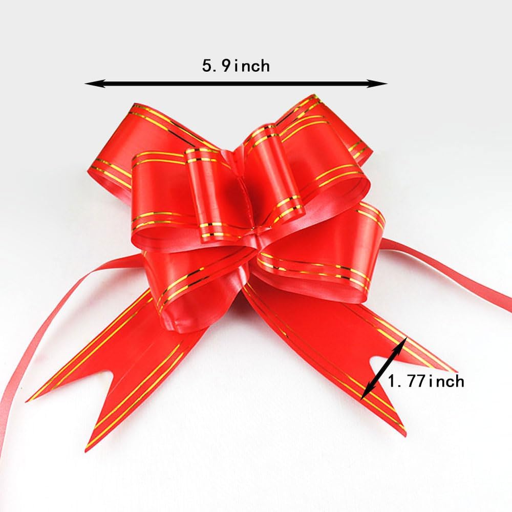 CC wonderland zone Lazo de regalo, 40 unidades, lazo para envolver regalos, para decoración de regalos de Navidad, cesta de regalo, bolsa de regalo,