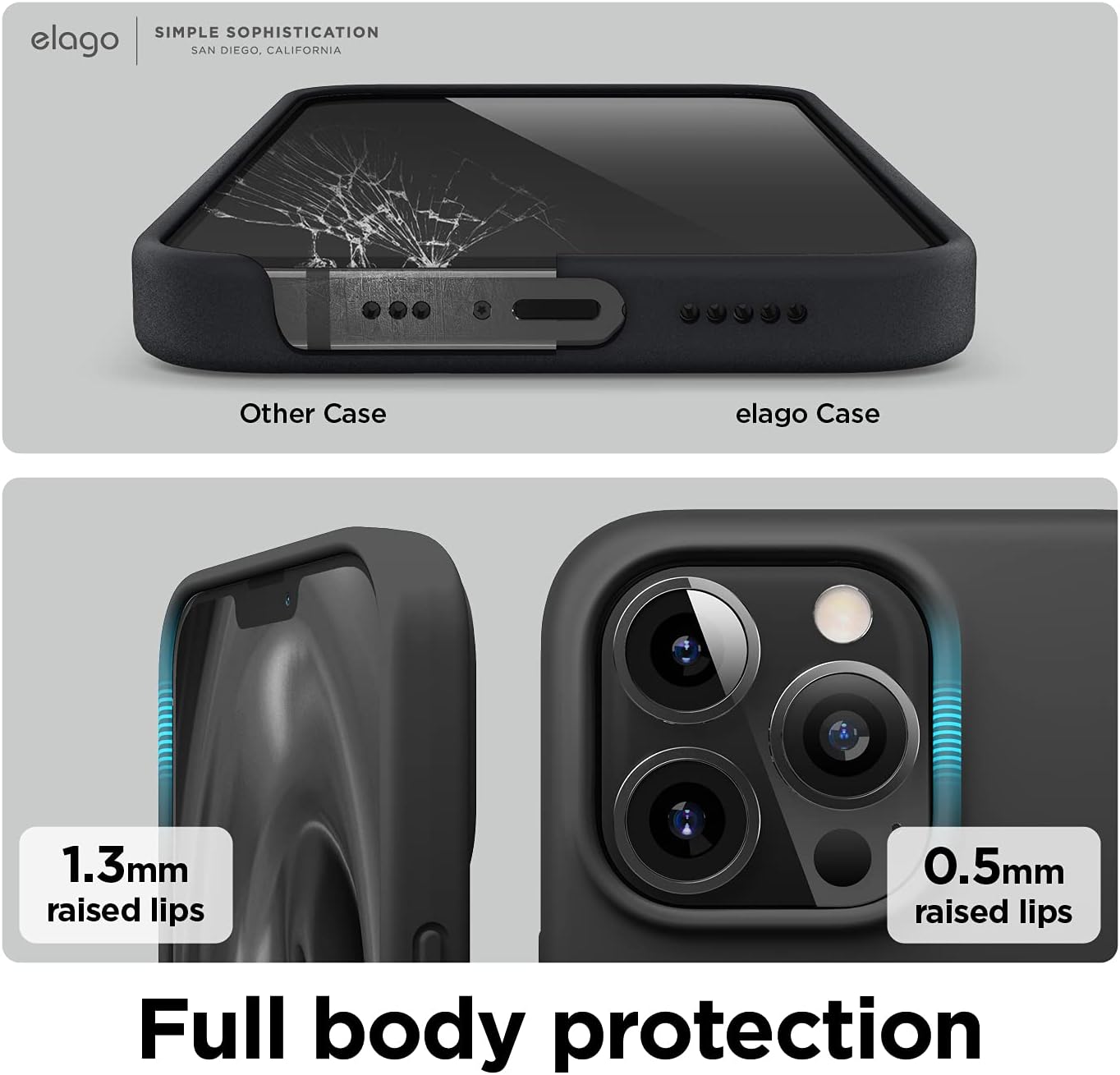 elago Funda magnética compatible con MagSafe y iPhone 13 Pro de 6.1 pulgadas, imanes integrados, silicona líquida, funda protectora, compatible con