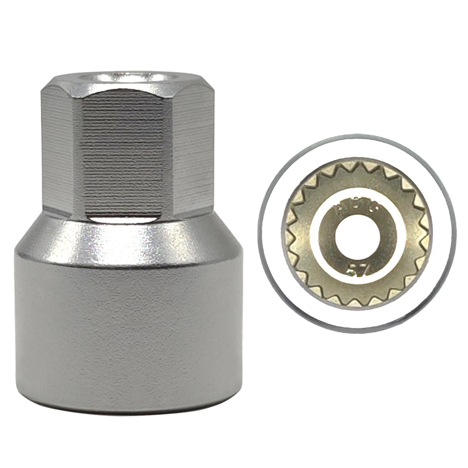 ABC-57 – Llave de tuerca de bloqueo de rueda para Porsche VW Toureg PanameraCayenneMacanCaymanSUV, Adaptador de tuerca de bloqueo de rueda,