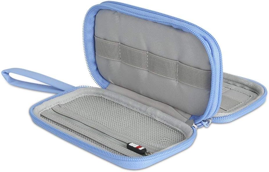 BUBM Funda para unidad flash USB, bolsa de accesorios electrónicos impermeable portátil para unidades flash USB, tarjetas SD, auriculares y otros