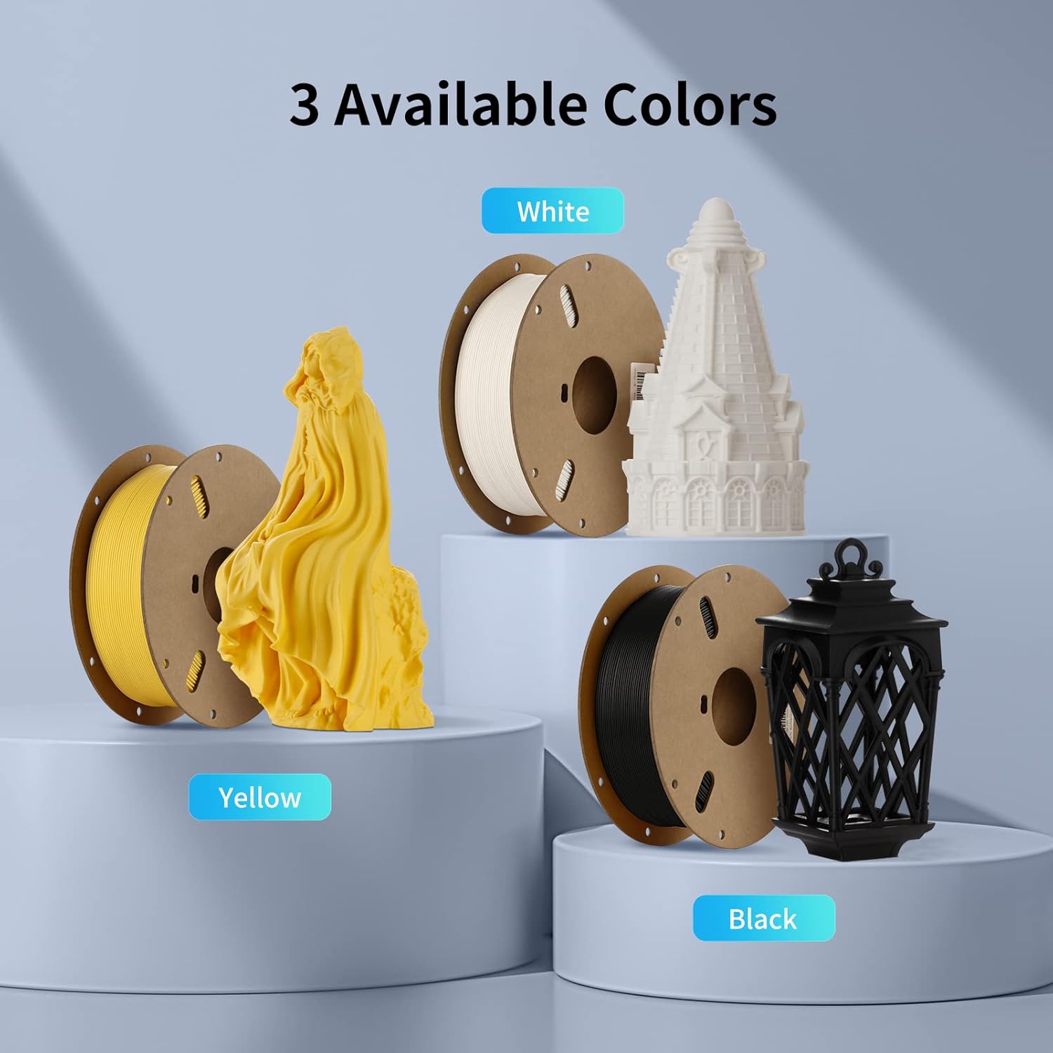 ANYCUBIC Filamento PLA mate de 0.069 pulgadas, filamento PLA de impresión 3D de 0.069 pulgadas, precisión dimensional +- 0.001 in, carrete de 2.2