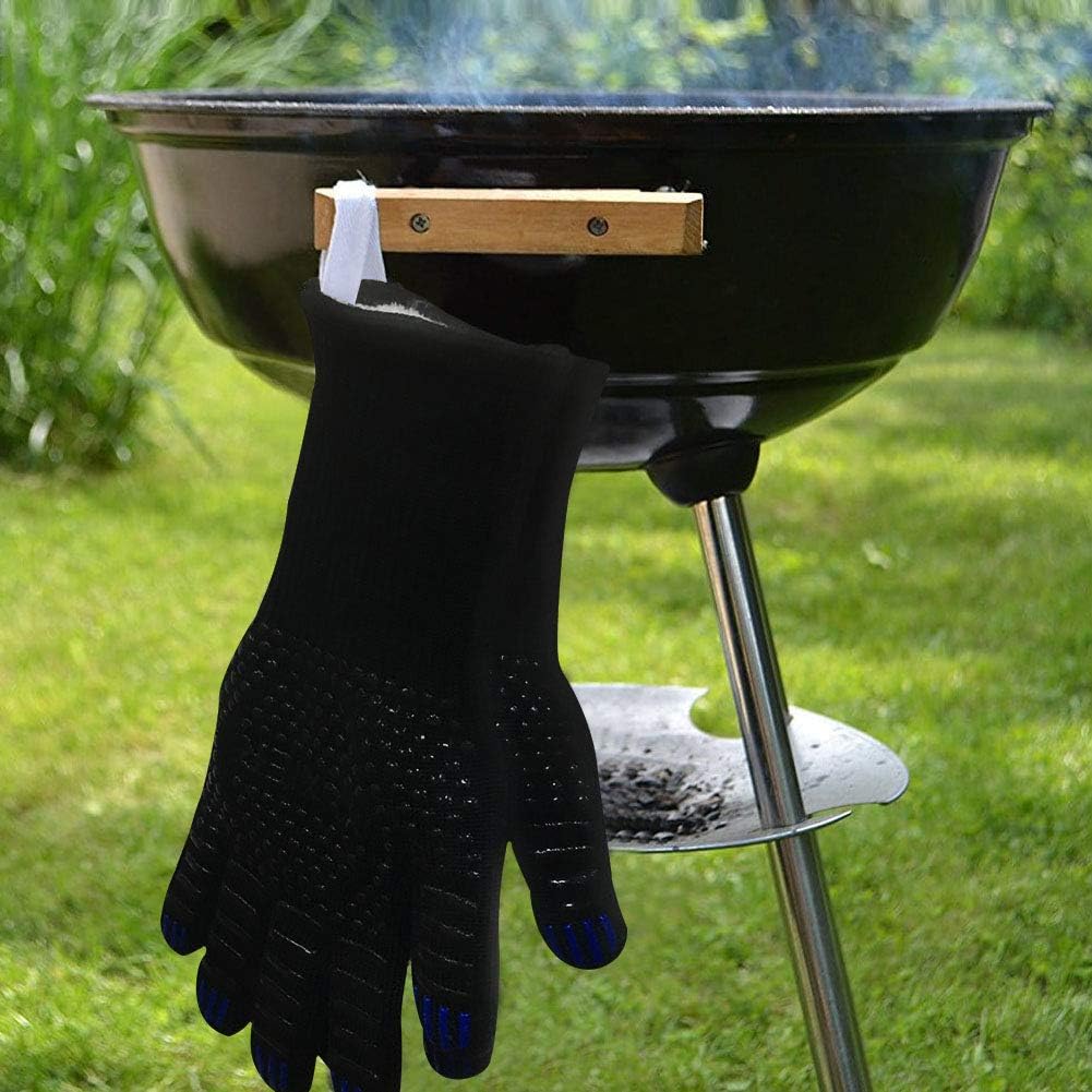 Guantes de horno para barbacoa, 1472 F, resistentes al calor, guantes de horno para cocinar, parrilla, cocina, ahumador, hornear, barbacoa,