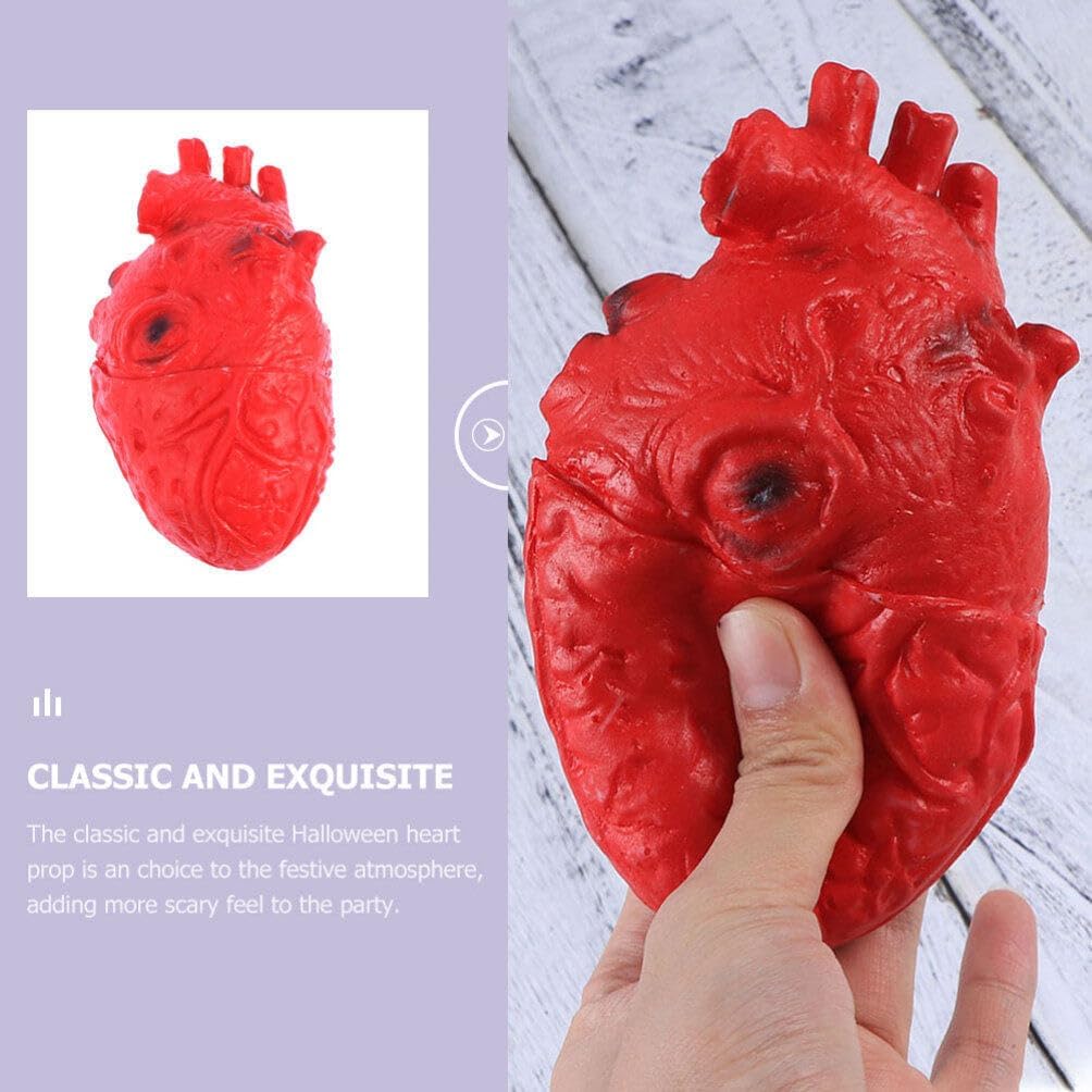 PRETYZOOM Bloody Simulation Heart Halloween Tricky Props Horrible Halloween o decoración de casa embrujada