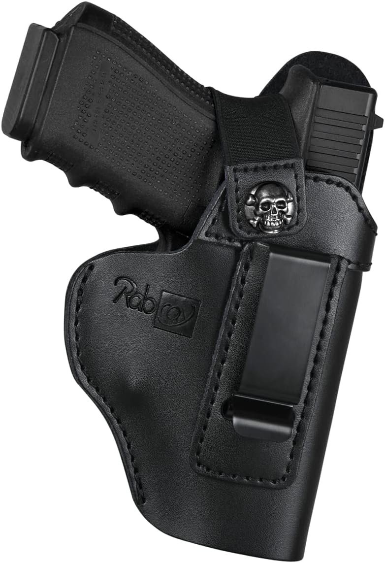 IWB – Funda de piel auténtica para Glock 194243X, Sig P365P320P220, Ruger LCPLC9SSecurity 9Max 9, Taurus G2G2CG3CGX4, Springfield HellcatXD, M&P