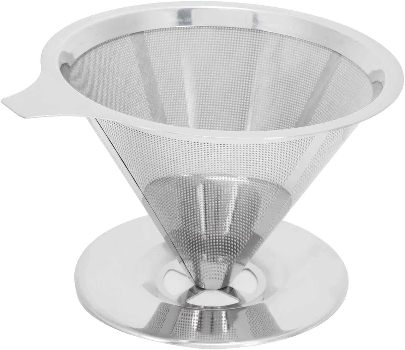 Filtro de café, accesorios de embudo, filtro de acero inoxidable, malla fina, taza de metal, filtro de alimentos filtrados para café, filtros