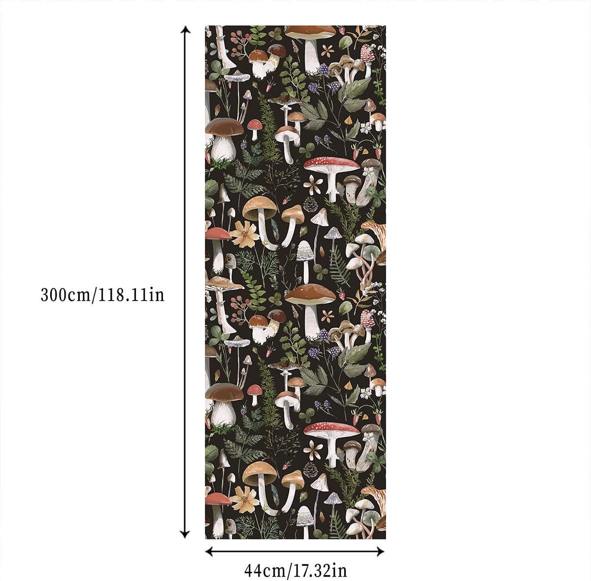 Papel tapiz autoadhesivo para despegar y pegar, papel de contacto para decoración de bañohogar, papel tapiz floral bohemio negro, papel tapiz de