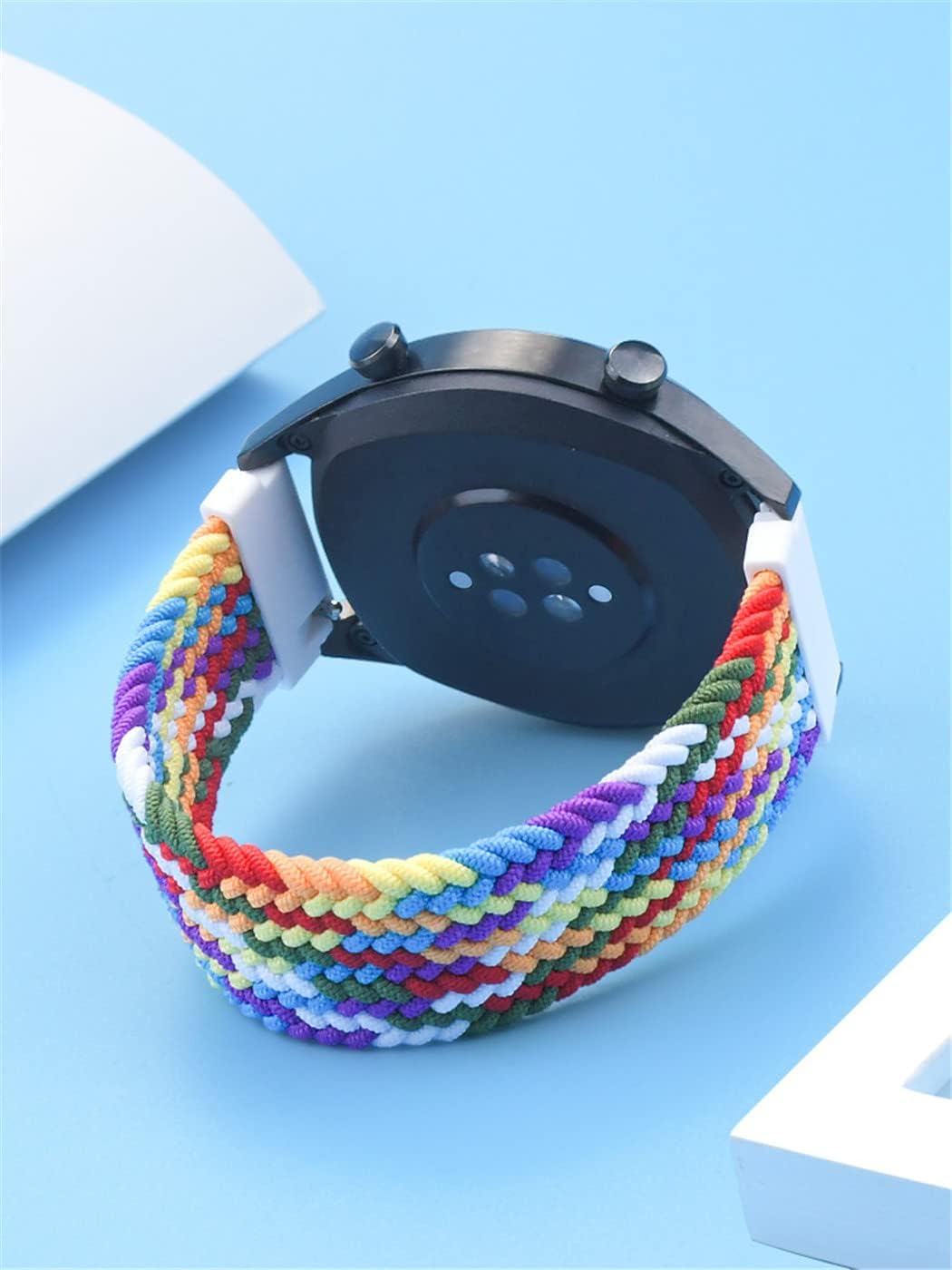 Correa de reloj de 0.787 pulgadas, trenzada Solo Loop compatible con Samsung Galaxy Watch 55 Pro44 Classic, 0.866 pulgadas para Samsung Galaxy Watch