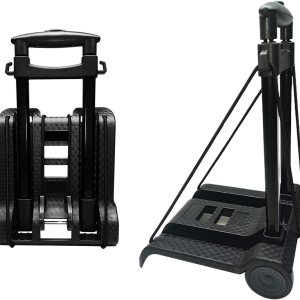 Carro de mano plegable portátil, carrito ligero compacto con 110.2 lbs110 libras, resistente, 2 ruedas, construcción sólida, mango ajustable para Carro de mano plegable portátil, carrito ligero compacto con 110.2 lbs110 libras, resistente, 2 ruedas, construcción sólida, mango ajustable para