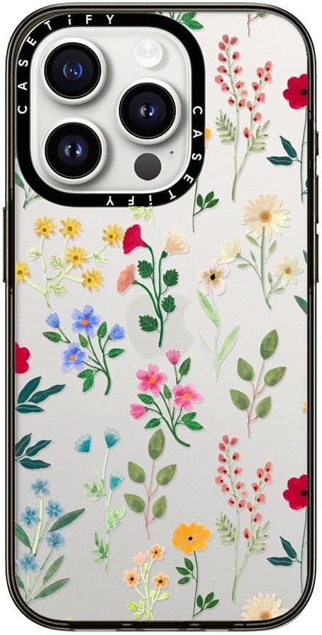 CASETiFY Spring Botanicals 2 – Funda compacta para iPhone 15 Pro 2 veces probada contra caídas de grado militar  protección contra caídas de 4 pies