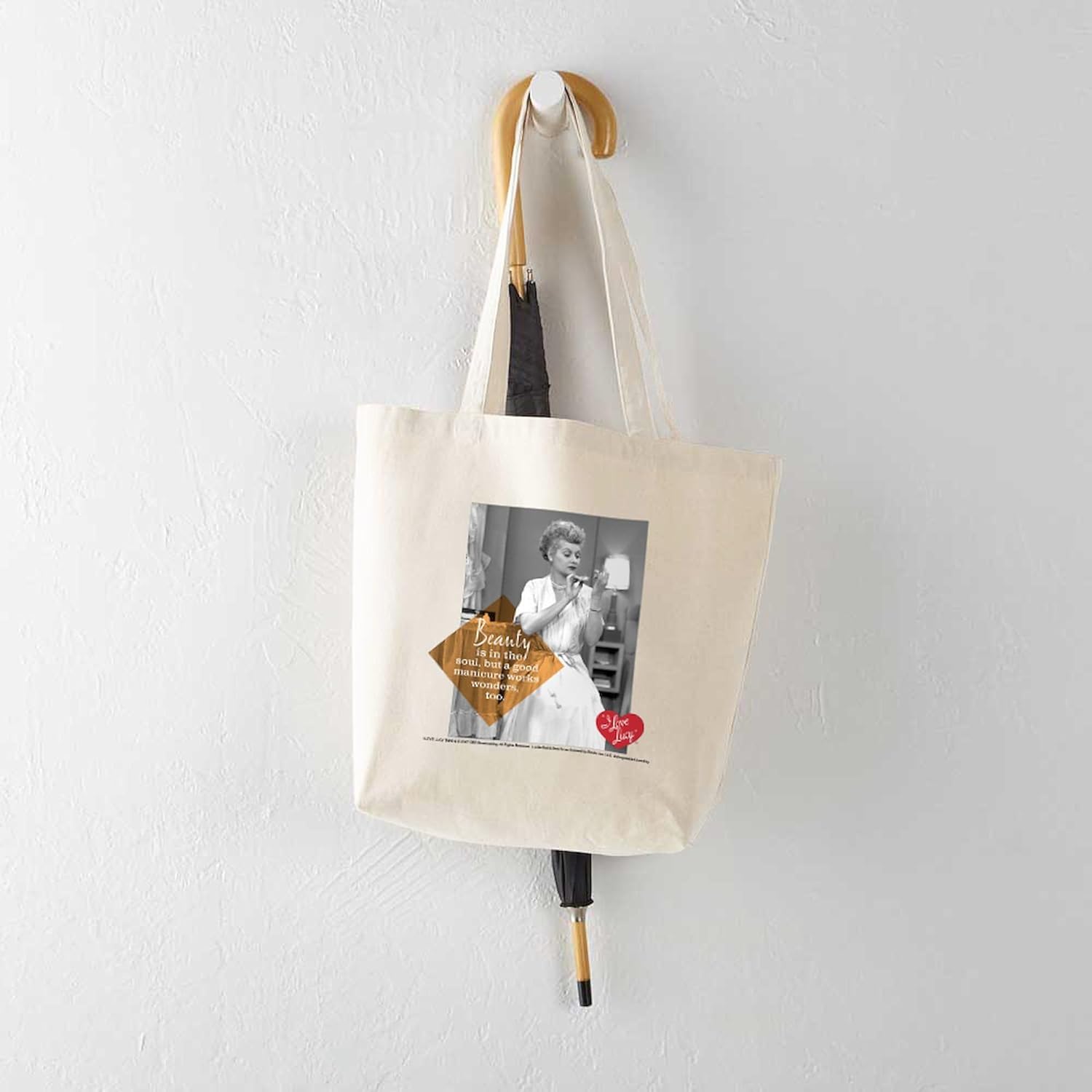 CafePress I Love Lucy #Nofilter Tote Bag Natural Canvas Tote Bag, Cloth Shopping Bag