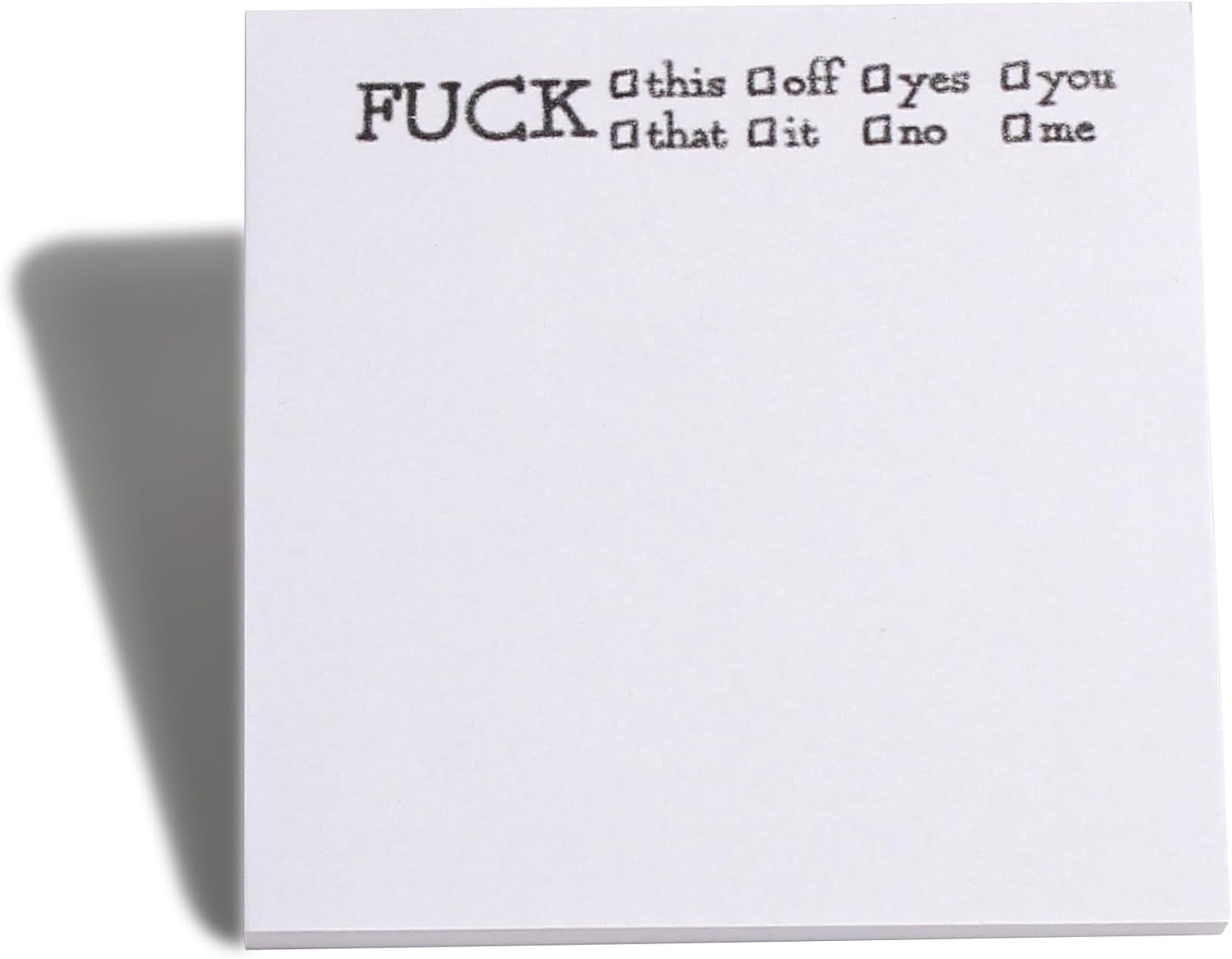Divertida nota adhesiva What The Fucks F*ck, Bloc de notas adhesivas, divertido y grosero accesorio de escritorio, regalos para amigos, compañeros