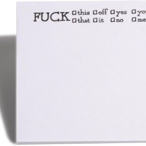 Divertida nota adhesiva What The Fucks F*ck, Bloc de notas adhesivas, divertido y grosero accesorio de escritorio, regalos para amigos, compañeros Divertida nota adhesiva What The Fucks F*ck, Bloc de notas adhesivas, divertido y grosero accesorio de escritorio, regalos para amigos, compañeros