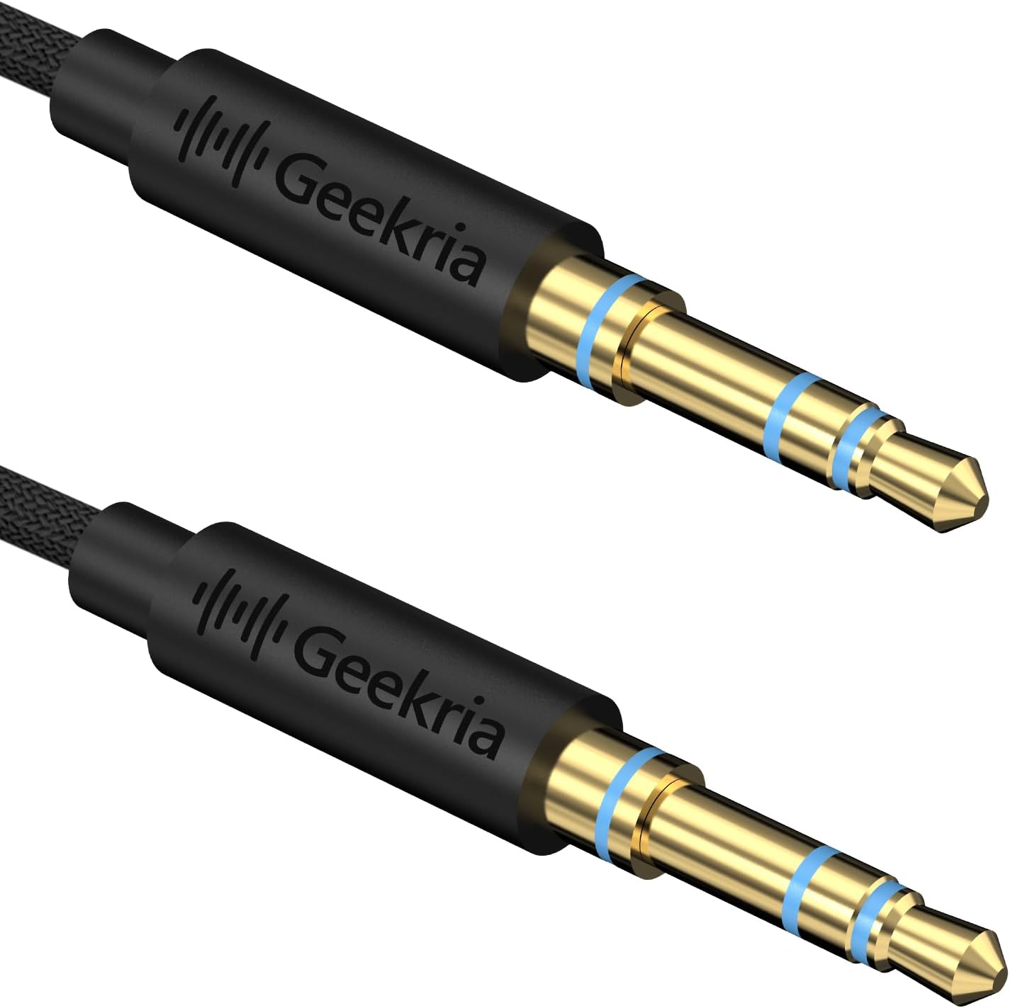 Geekria Cable trenzado de tela de audio compatible con Sony WH-1000XM5 WH-1000XM4 WH-XB920N WH-XB900N WH-CH720N INZONE H5 cable de auriculares,